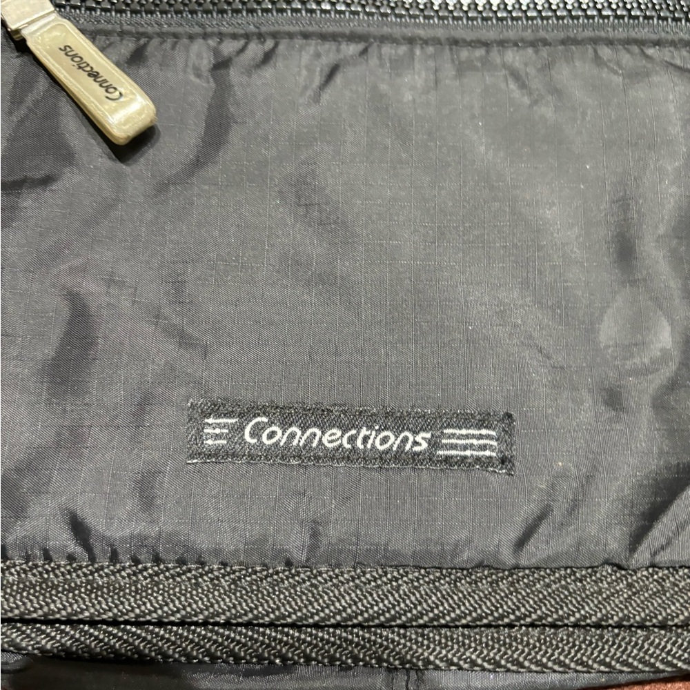Connections Women's Black with White Accents Mini Crossbody Bag - Picture 10 of 12